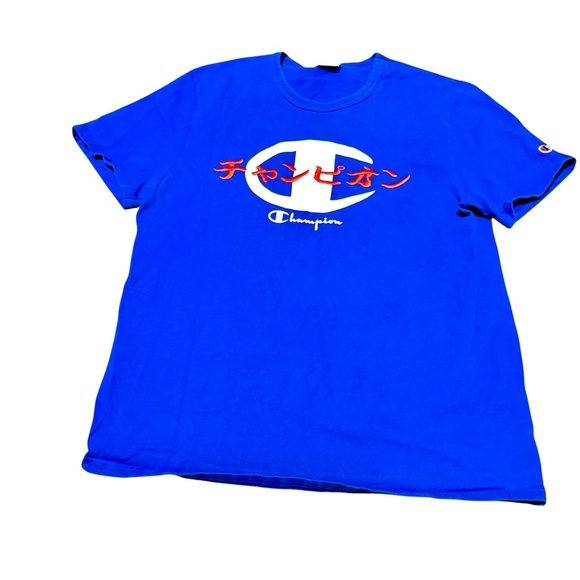 Men’s Champion Royal Blue Logo Short Sleeve Tee Shirt Size XL - Picture 1 of 5